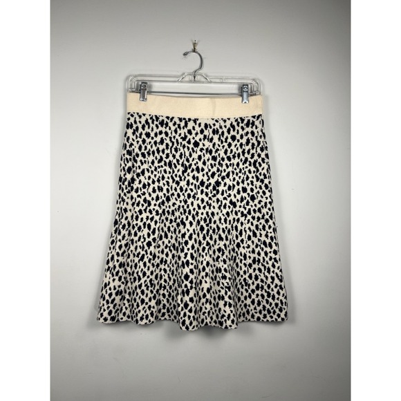 Ann Taylor Dresses & Skirts - Ann Taylor Womens Small Leopard Print Knit A-Line Skirt Wool Blend 23"